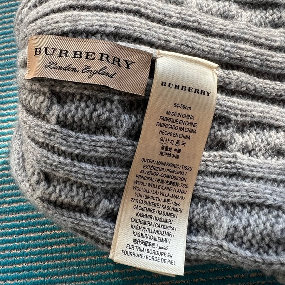 Burberry cashmere blend beanie one size main image 2